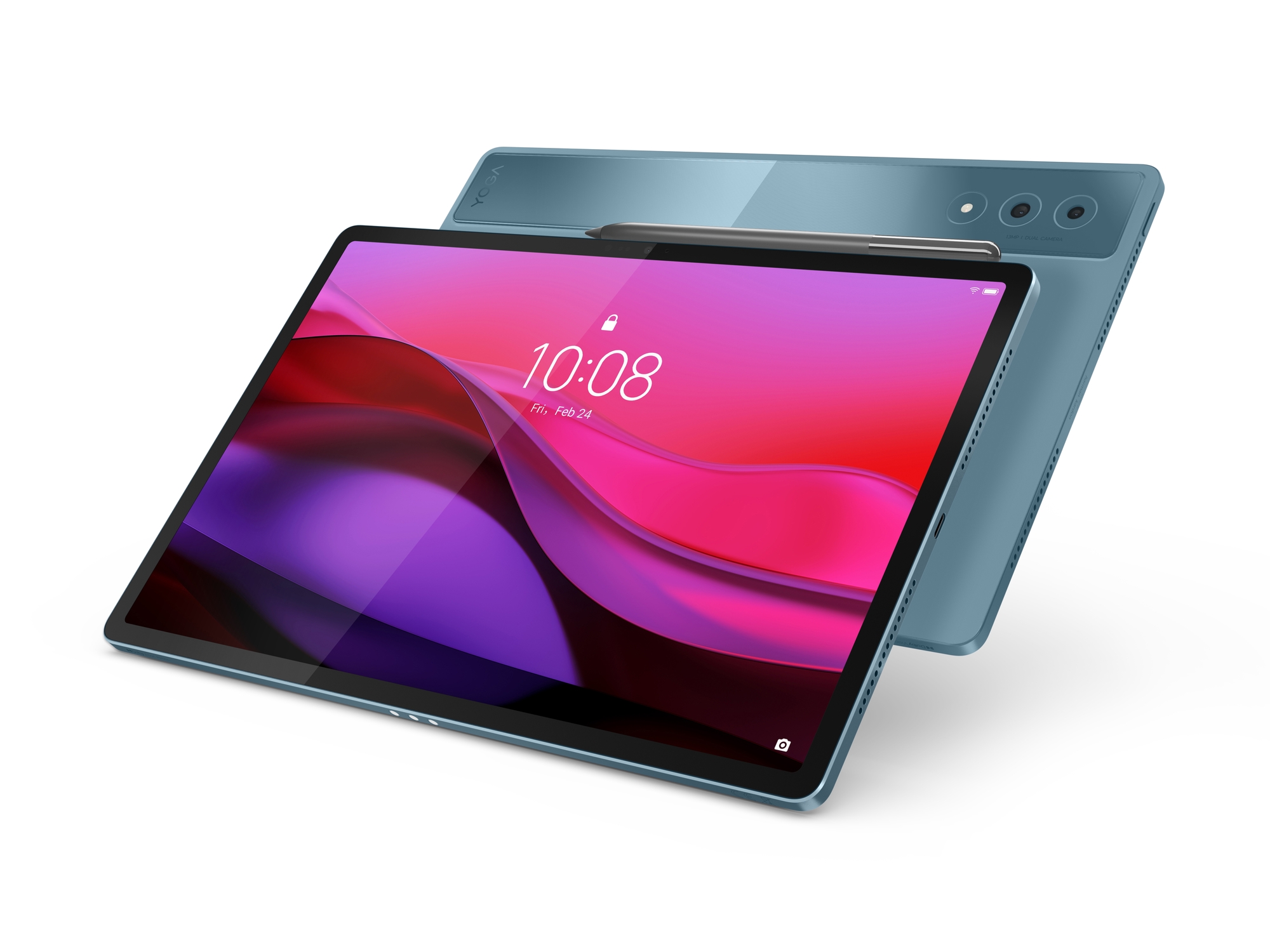 Lenovo | Yoga Tab Plus Wi-Fi (without power adapter) | ZAEG0018NL | 12.7 " | Tidal Teal | LTPS | 2944 x 1840 pixels | Qualcomm | Snapdragon 8 Gen 3 Mobile Platform | 16 GB | Soldered LPDDR5x | 256 GB | Wi-Fi | Front camera | 13 MP | Rear camera | 13 MP | 