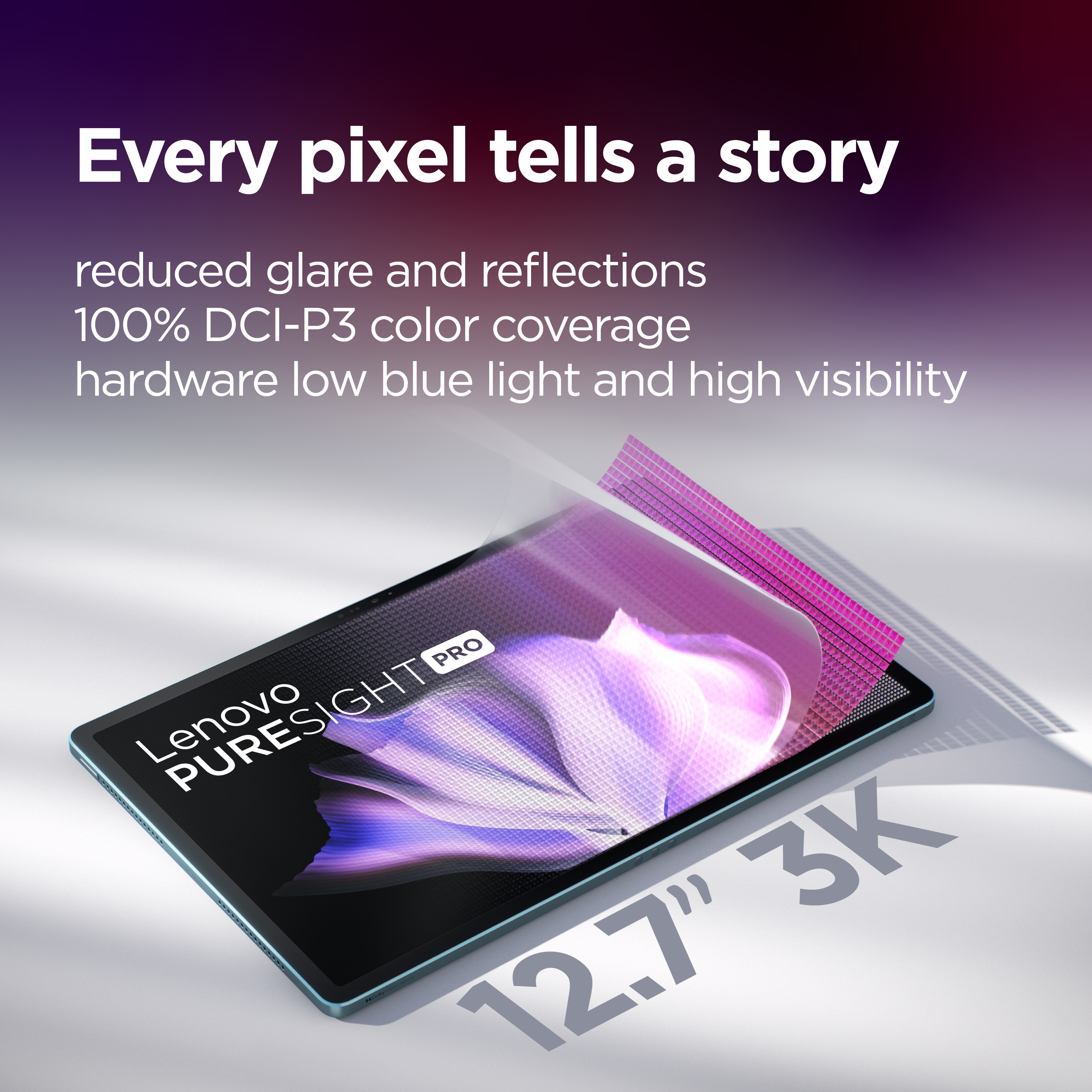 Lenovo | Yoga Tab Plus Wi-Fi (without power adapter) | ZAEG0018NL | 12.7 " | Tidal Teal | LTPS | 2944 x 1840 pixels | Qualcomm | Snapdragon 8 Gen 3 Mobile Platform | 16 GB | Soldered LPDDR5x | 256 GB | Wi-Fi | Front camera | 13 MP | Rear camera | 13 MP | 