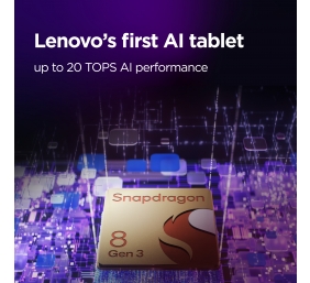 Lenovo | Yoga Tab Plus Wi-Fi (without power adapter) | ZAEG0018NL | 12.7 " | Tidal Teal | LTPS | 2944 x 1840 pixels | Qualcomm | Snapdragon 8 Gen 3 Mobile Platform | 16 GB | Soldered LPDDR5x | 256 GB | Wi-Fi | Front camera | 13 MP | Rear camera | 13 MP | 