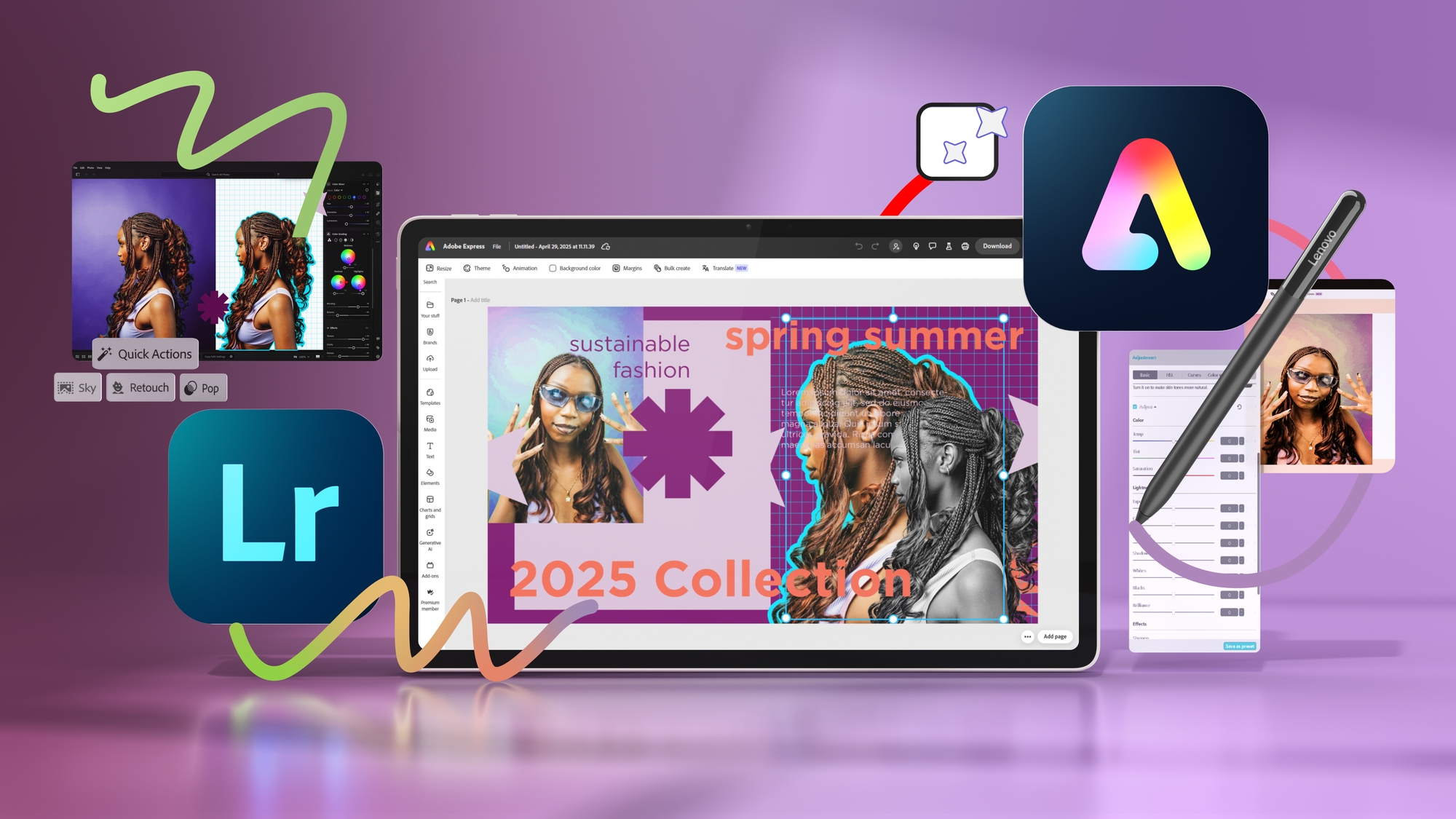 Lenovo Yoga Tab Wi-Fi (without power adapter) | ZAG60208SE | 11.1 " | Seashell | 3200 x 2000 pixels | Qualcomm | Snapdragon 8 Gen 3 Mobile Platform | 12 GB | Soldered LPDDR5x | 256 GB | Wi-Fi | Front camera | 13 MP | Rear camera | 13+2 MP | Bluetooth | 5.