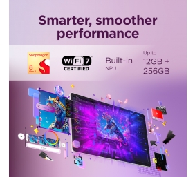 Lenovo Yoga Tab Wi-Fi (without power adapter) | ZAG60208SE | 11.1 " | Seashell | 3200 x 2000 pixels | Qualcomm | Snapdragon 8 Gen 3 Mobile Platform | 12 GB | Soldered LPDDR5x | 256 GB | Wi-Fi | Front camera | 13 MP | Rear camera | 13+2 MP | Bluetooth | 5.