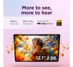 Lenovo Idea Tab Plus Wi-Fi (without power adapter) | ZAG70004SE | 12.1 " | Luna Grey | IPS | 2560 x 1600 pixels | MediaTek | Dimensity 6400 | 12 GB | Soldered LPDDR4x | 256 GB | Wi-Fi | Front camera | 8 MP | Rear camera | 13 MP | Bluetooth | 5.2 | Android