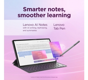 Lenovo Idea Tab Plus Wi-Fi (without power adapter) | ZAG70004SE | 12.1 " | Luna Grey | IPS | 2560 x 1600 pixels | MediaTek | Dimensity 6400 | 12 GB | Soldered LPDDR4x | 256 GB | Wi-Fi | Front camera | 8 MP | Rear camera | 13 MP | Bluetooth | 5.2 | Android