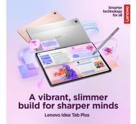 Lenovo Idea Tab Plus Wi-Fi (without power adapter) | ZAG70004SE | 12.1 " | Luna Grey | IPS | 2560 x 1600 pixels | MediaTek | Dimensity 6400 | 12 GB | Soldered LPDDR4x | 256 GB | Wi-Fi | Front camera | 8 MP | Rear camera | 13 MP | Bluetooth | 5.2 | Android