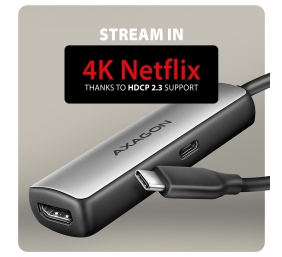 AXAGON Active converter RVC-HI8KPD, 100 W | USB Type-C to HDMI