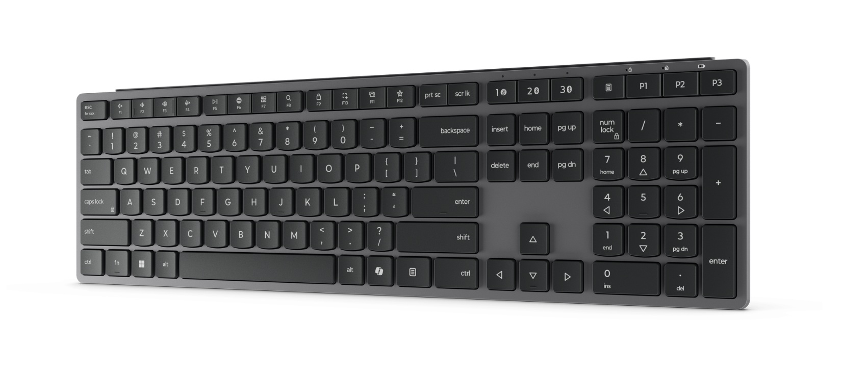 Lenovo 700 Modern Multi-Device Wireless Keyboard-US English | Keyboard | Wireless | US English | Bluetooth | Luna Grey
