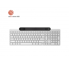 Lenovo 800 Self-Charging Bluetooth Keyboard-US English | Keyboard | Bluetooth | US English | White