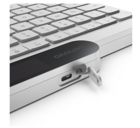 Lenovo 800 Self-Charging Bluetooth Keyboard-US English | Keyboard | Bluetooth | US English | White
