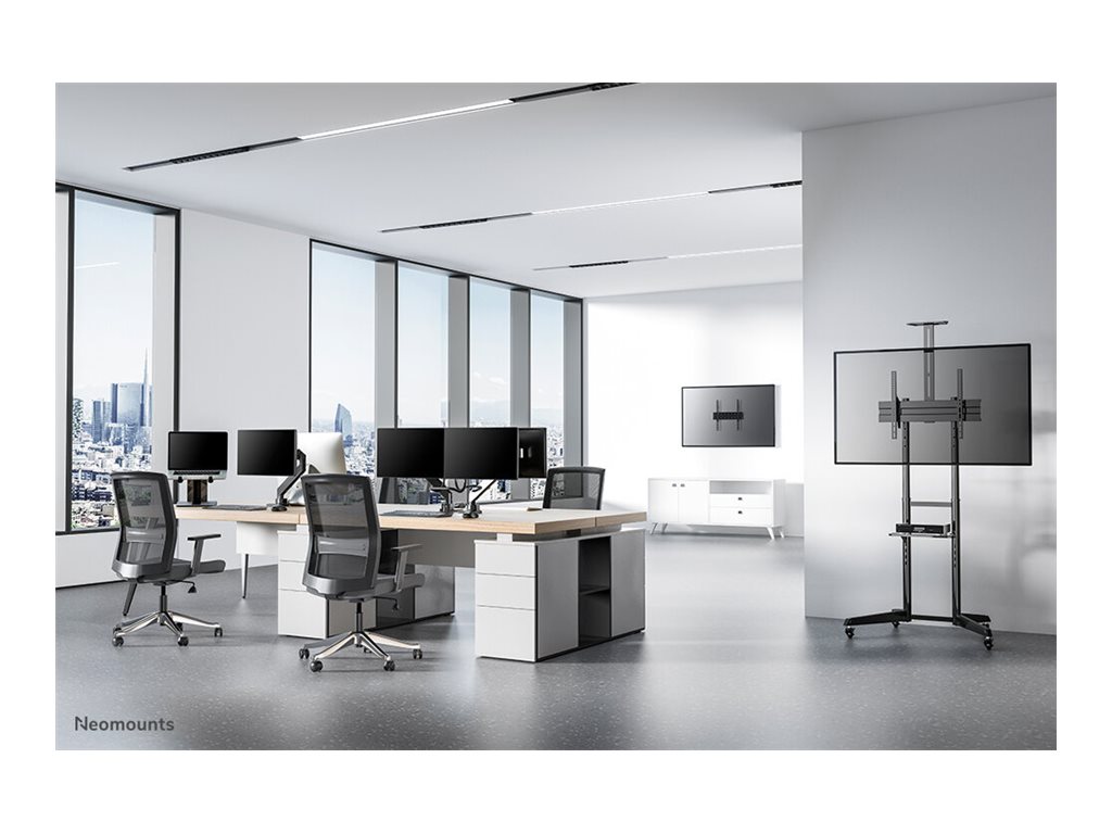 Neomounts Floor stand | FL50-550BL1 TV trolley | Adjustable Height, Tilt | 37-70 " | Maximum weight (capacity) 50 kg | Black