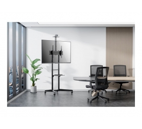 Neomounts Floor stand | FL50-550BL1 TV trolley | Adjustable Height, Tilt | 37-70 " | Maximum weight (capacity) 50 kg | Black