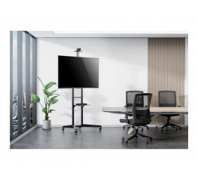 Neomounts Floor stand | FL50-550BL1 TV trolley | Adjustable Height, Tilt | 37-70 " | Maximum weight (capacity) 50 kg | Black