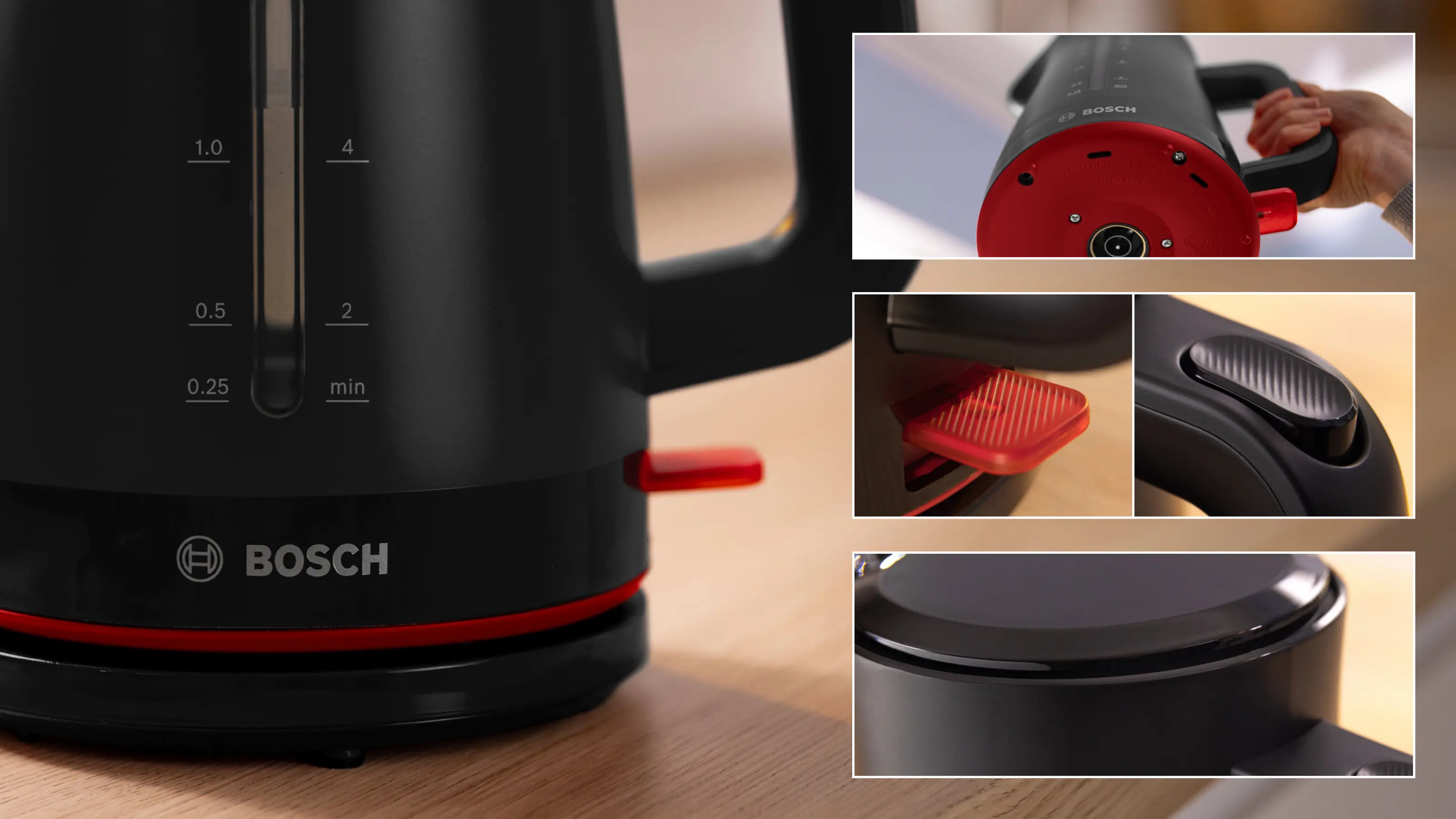 Bosch Kettle | TWK3M123 MyMoment | Electric | 2400 W | 1.7 L | Plastic | 360° rotational base | Black