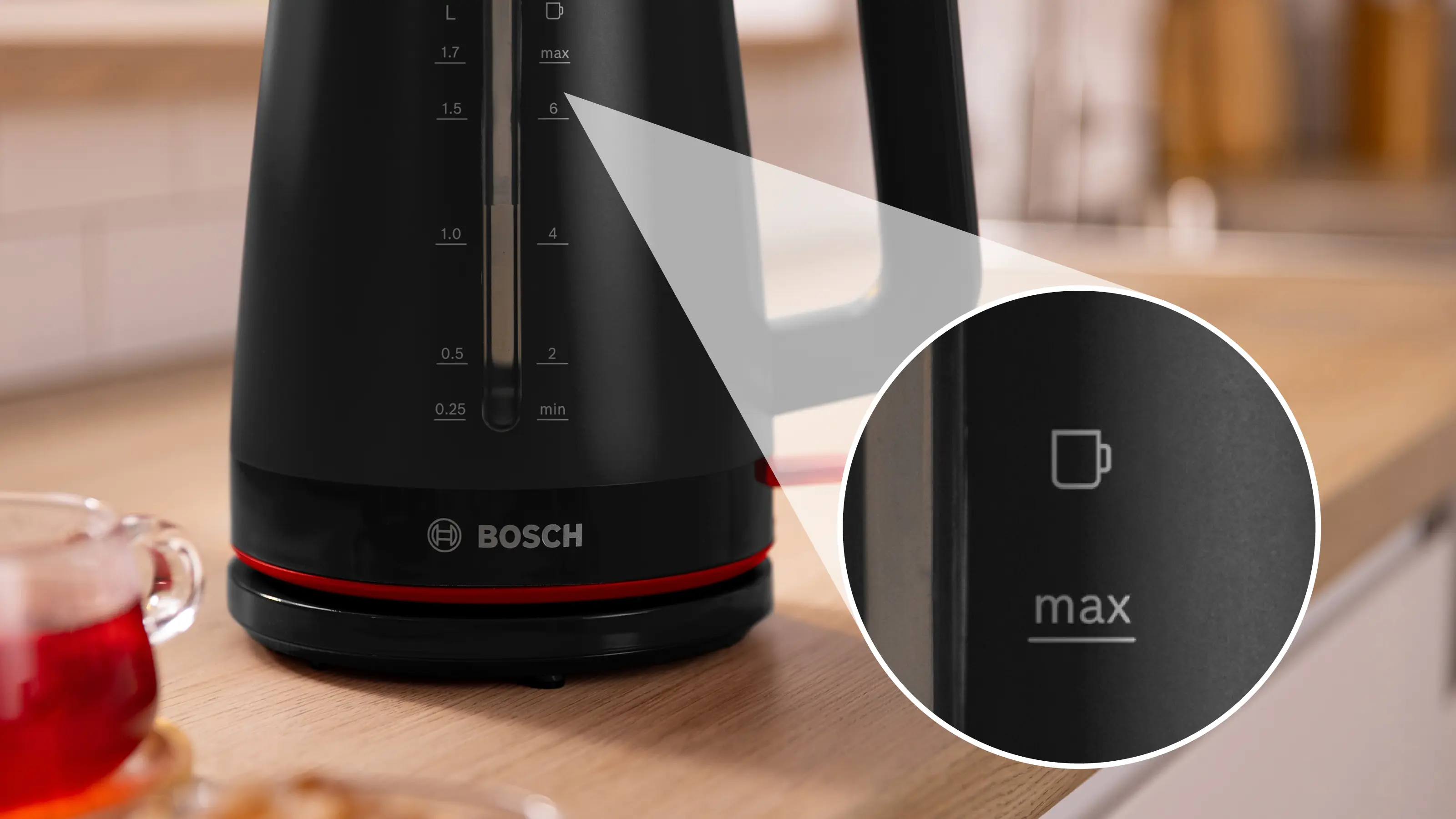 Bosch Kettle | TWK3M123 MyMoment | Electric | 2400 W | 1.7 L | Plastic | 360° rotational base | Black