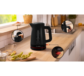 Bosch Kettle | TWK3M123 MyMoment | Electric | 2400 W | 1.7 L | Plastic | 360° rotational base | Black