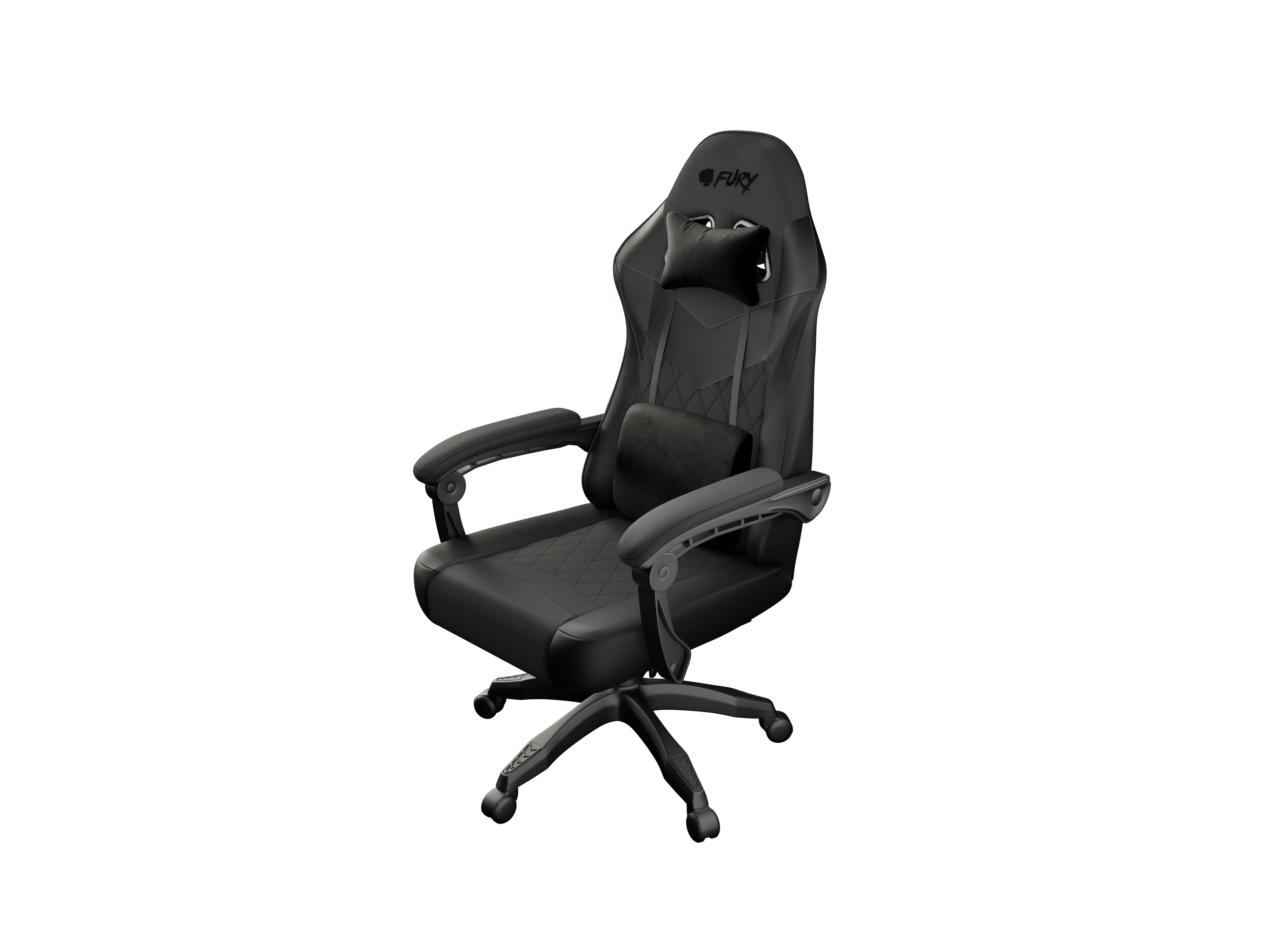 Fury Eco leather/Fabric/Nylon | Gaming Chair | Shinai S2 | Black