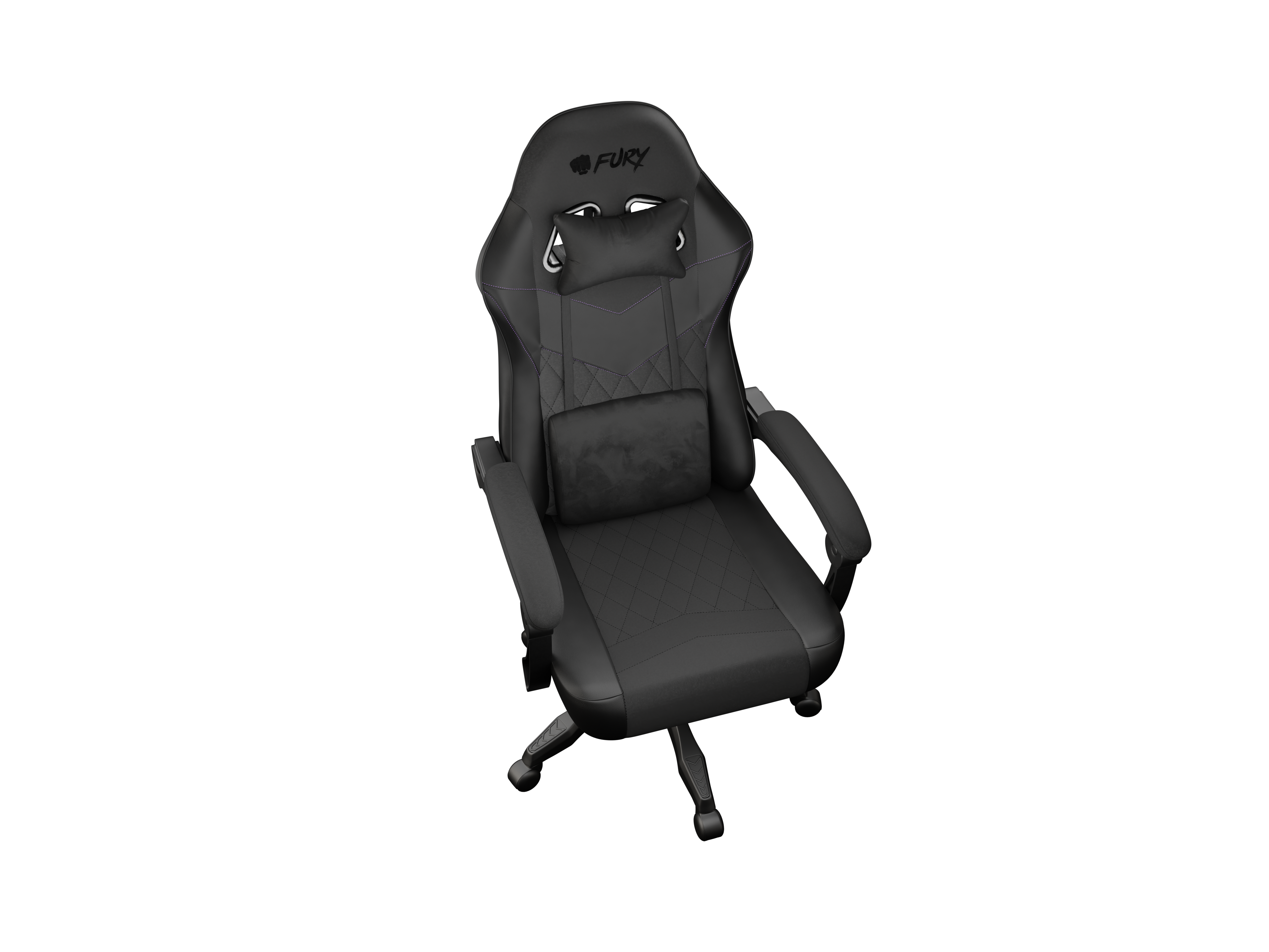 Fury Eco leather/Fabric/Nylon | Gaming Chair | Shinai S2 | Black