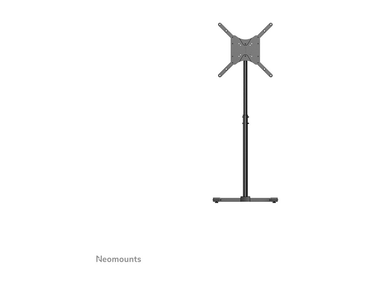 Neomounts Floor stand | NS-FS100BLACK | Height adjustment, Tilt, Rotate | 10-55 " | Maximum weight (capacity) 20 kg | Black