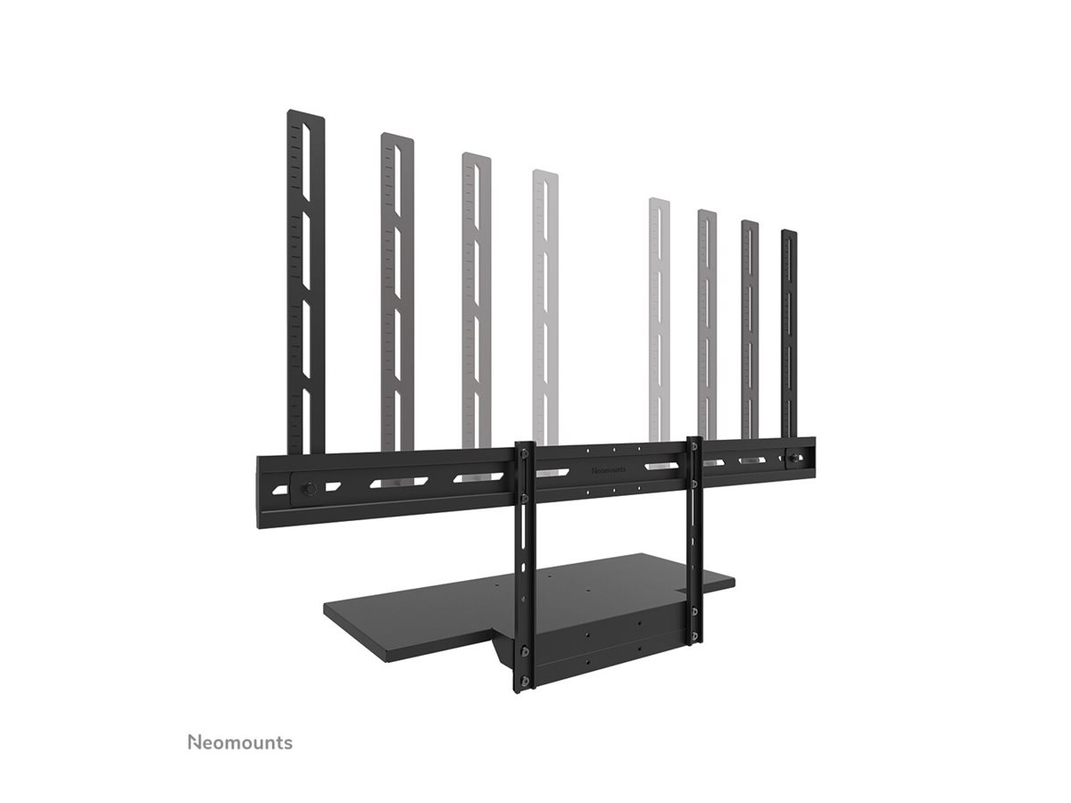 Neomounts Floor stand | AV40-500BL Keyboard Shelf Kit | Height adjustment | 43-110 " | Maximum weight (capacity) 2.5 kg | Black