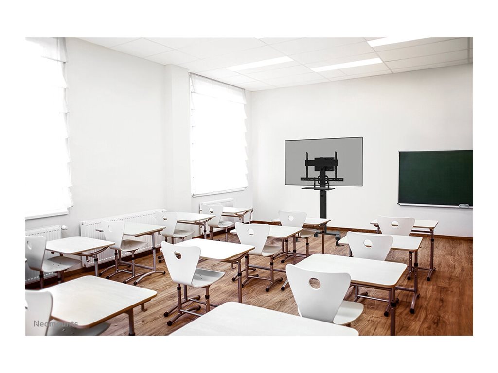 Neomounts Floor stand | AV40-500BL Keyboard Shelf Kit | Height adjustment | 43-110 " | Maximum weight (capacity) 2.5 kg | Black