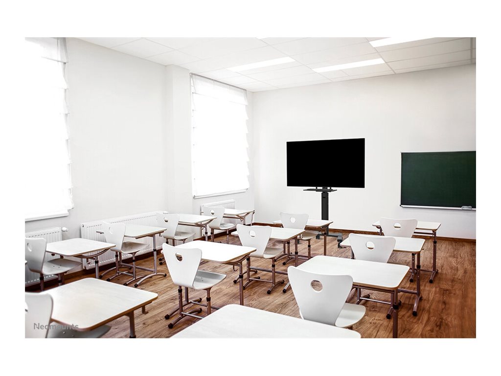 Neomounts Floor stand | AV40-500BL Keyboard Shelf Kit | Height adjustment | 43-110 " | Maximum weight (capacity) 2.5 kg | Black