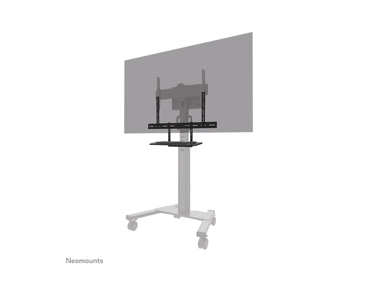 Neomounts Floor stand | AV40-500BL Keyboard Shelf Kit | Height adjustment | 43-110 " | Maximum weight (capacity) 2.5 kg | Black