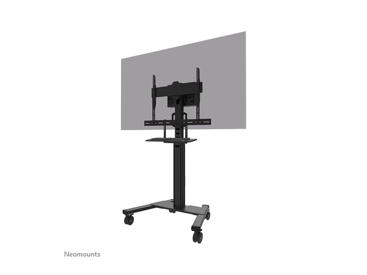 Neomounts Floor stand | AV40-500BL Keyboard Shelf Kit | Height adjustment | 43-110 " | Maximum weight (capacity) 2.5 kg | Black