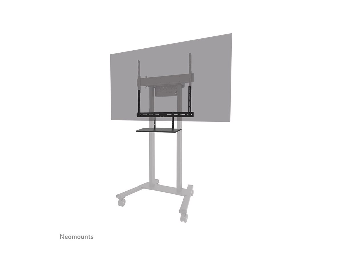 Neomounts Floor stand | AV40-500BL Keyboard Shelf Kit | Height adjustment | 43-110 " | Maximum weight (capacity) 2.5 kg | Black