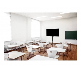 Neomounts Floor stand | AV40-500BL Keyboard Shelf Kit | Height adjustment | 43-110 " | Maximum weight (capacity) 2.5 kg | Black