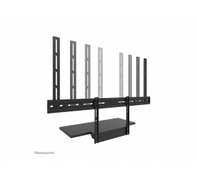 Neomounts Floor stand | AV40-500BL Keyboard Shelf Kit | Height adjustment | 43-110 " | Maximum weight (capacity) 2.5 kg | Black