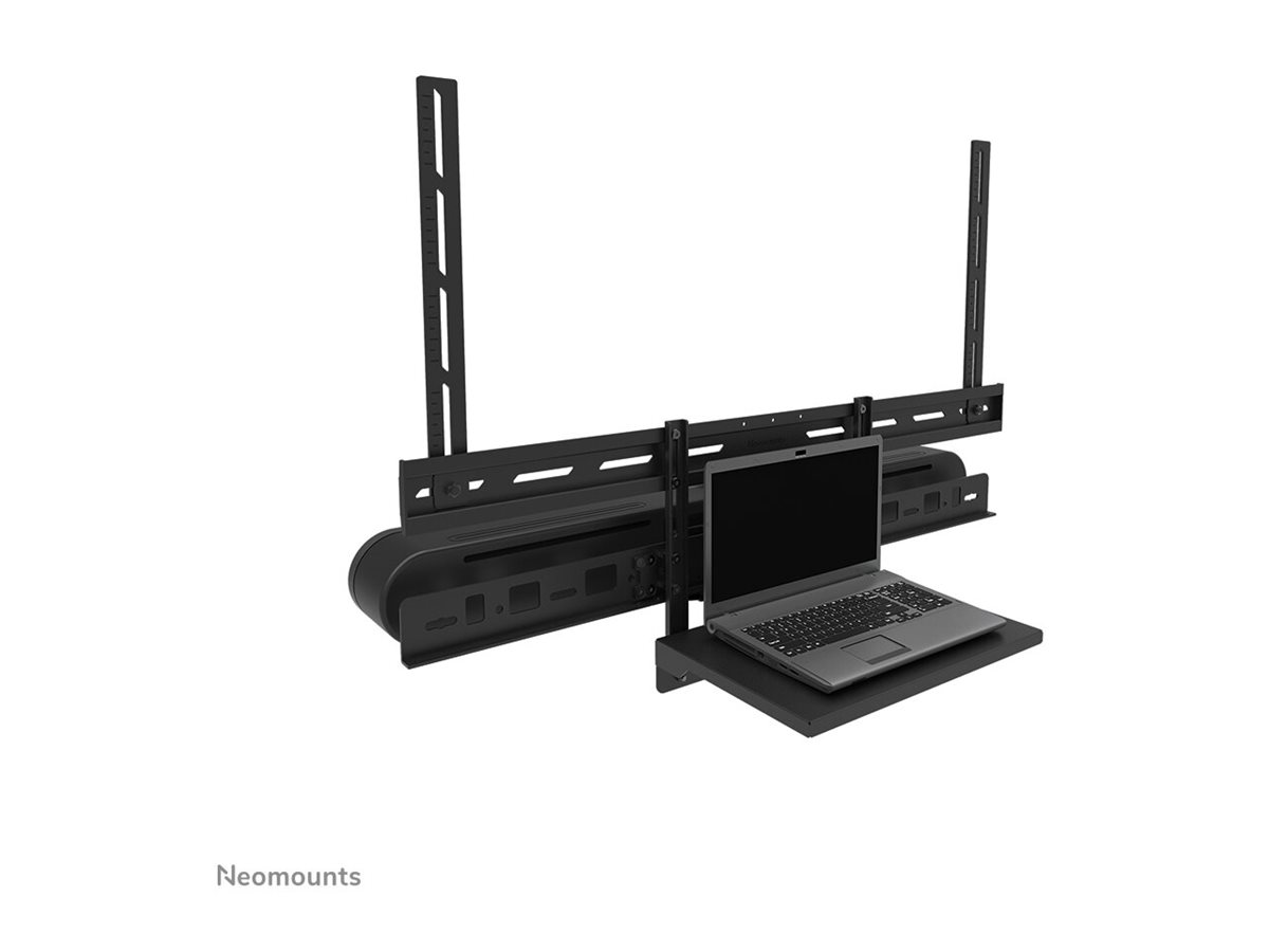 Neomounts AV60-500BL Videobar and laptop shelf kit | Universal | 43-110 " | Maximum weight (capacity) 8 kg | Black