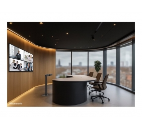 Neomounts Floor stand | AV80-500BL Videobar | Height adjustment, Depth adjustment | 43-110 " | Maximum weight (capacity) 10 kg | Black