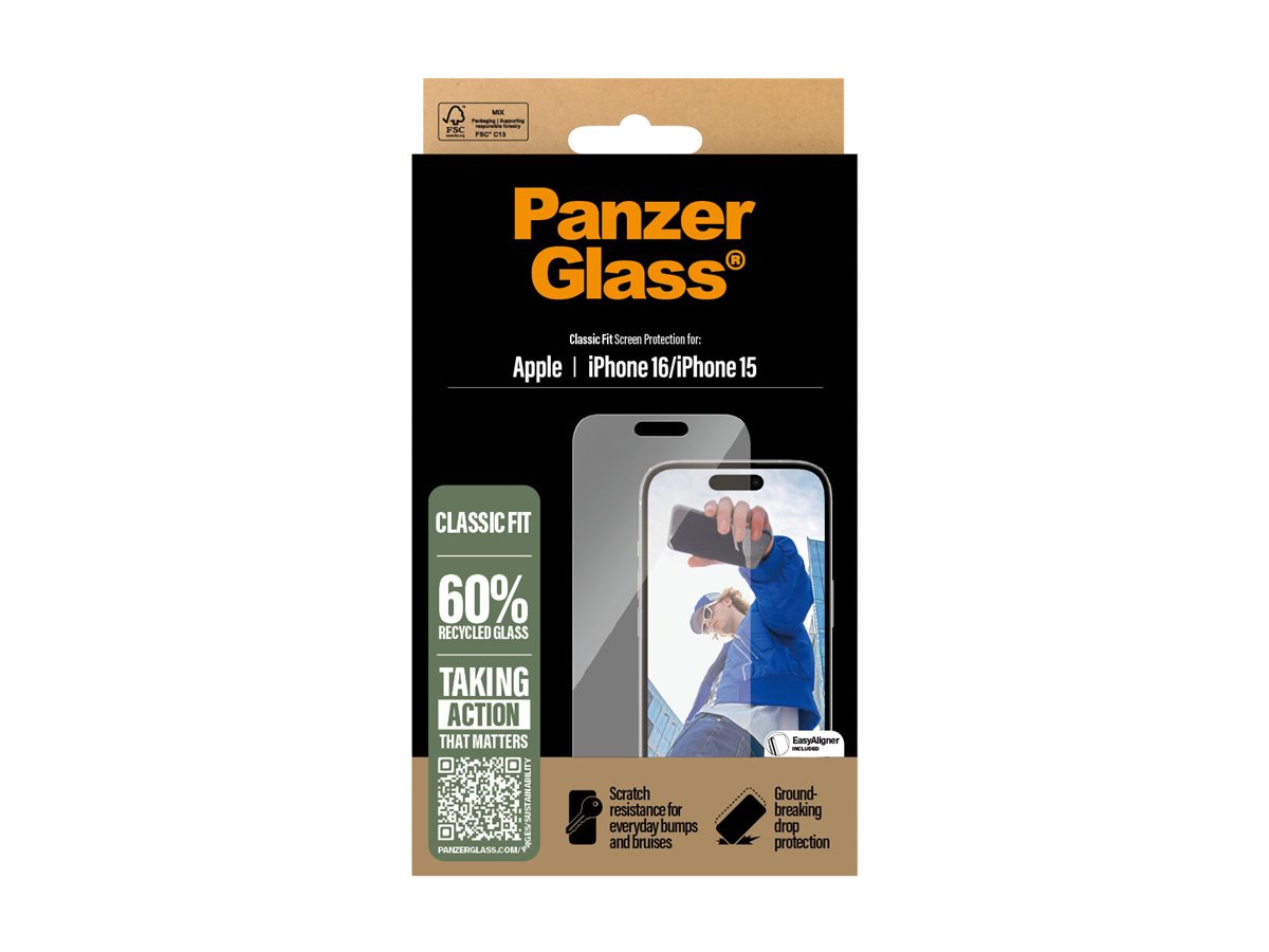 PanzerGlass SP iPhone 15/16 Classic Fit | PanzerGlass