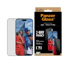 PanzerGlass Screen protector | Apple | iPhone 17 Pro Max | Glass | Transparent | Ultra-Wide Fit w. EasyAligner