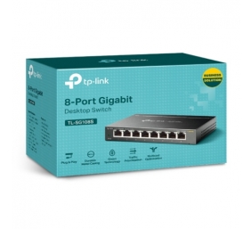 TP-Link TL-SG108S 8-Port 10/100/1000Mbps Desktop Šakotuvas
