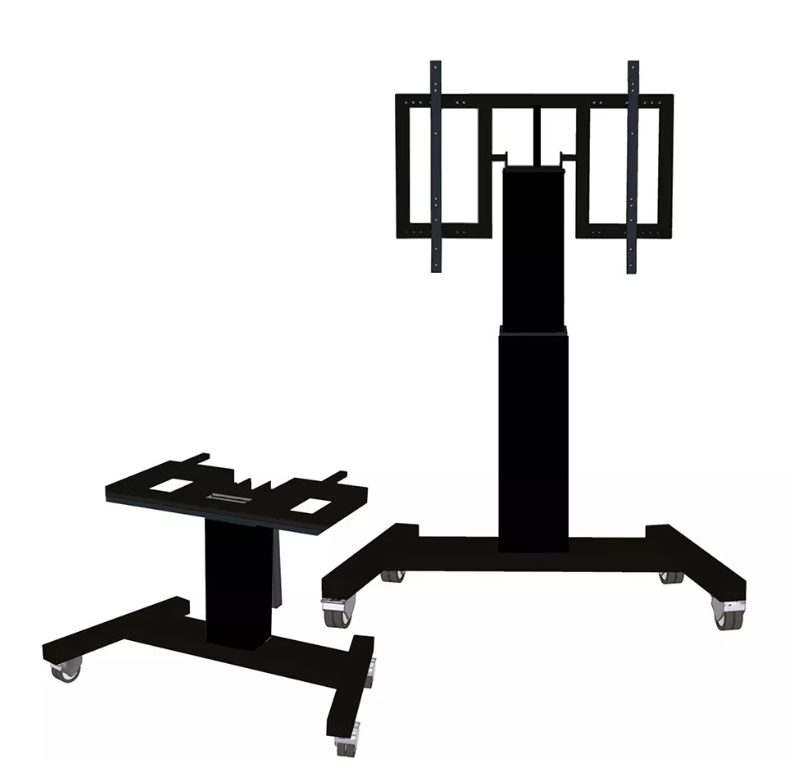 Neomounts Floor stand | PLASMA-M2500TBLACK TV trolley | Adjustable Height, Tilt | 42-100 " | Maximum weight (capacity) 150 kg | Black