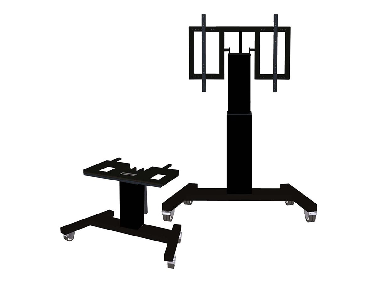 Neomounts Floor stand | PLASMA-M2500TBLACK TV trolley | Adjustable Height, Tilt | 42-100 " | Maximum weight (capacity) 150 kg | Black