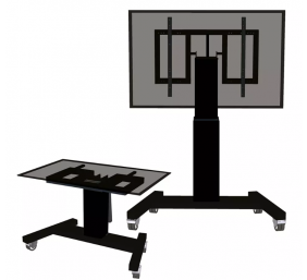Neomounts Floor stand | PLASMA-M2500TBLACK TV trolley | Adjustable Height, Tilt | 42-100 " | Maximum weight (capacity) 150 kg | Black