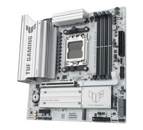 Asus TUF GAMING B850M-PLUS WIFI7 W | Processor family AMD | Processor socket AM5 | DDR5 | Supported hard disk drive interfaces SATA, M.2 | Number of SATA connectors 4