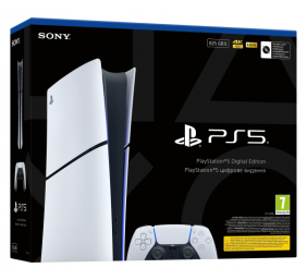 Sony PlayStation 5 Slim Digital Žaidimų konsolė, 825GB SSD, Balta