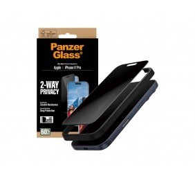 PanzerGlass Screen protector | Apple | iPhone 17 Pro | Glass | Transparent | Ultra-Wide Fit w. EasyAligner