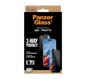 PanzerGlass Screen protector | Apple | iPhone 17 Pro | Glass | Transparent | Ultra-Wide Fit w. EasyAligner