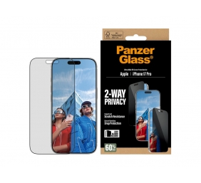 PanzerGlass Screen protector | Apple | iPhone 17 Pro | Glass | Transparent | Ultra-Wide Fit w. EasyAligner