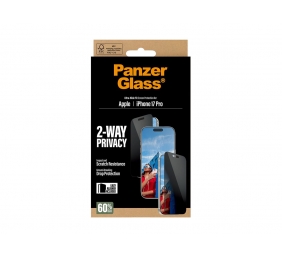 PanzerGlass Screen protector | Apple | iPhone 17 Pro | Glass | Transparent | Ultra-Wide Fit w. EasyAligner
