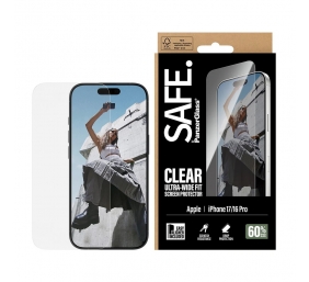 PanzerGlass Screen protector | Apple | iPhone 16 Pro/iPhone 17 | Transparent | Ultra-Wide Fit w. EasyAligner