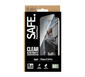 PanzerGlass Screen protector | Apple | iPhone 16 Pro/iPhone 17 | Transparent | Ultra-Wide Fit w. EasyAligner