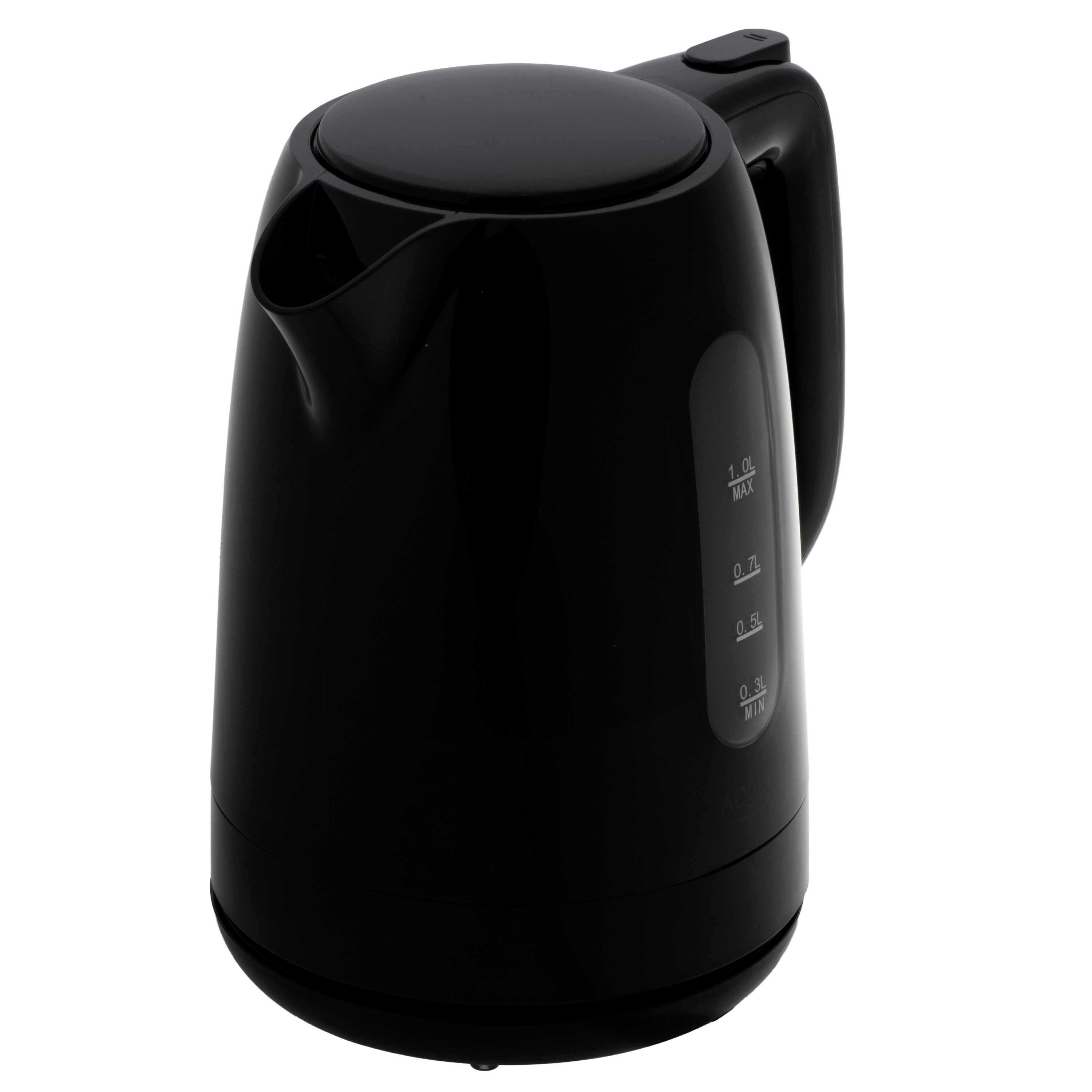 Adler Kettle | AD 1380b | Electric | 2200 W | 1 L | Polypropylene | 360° rotational base | Black