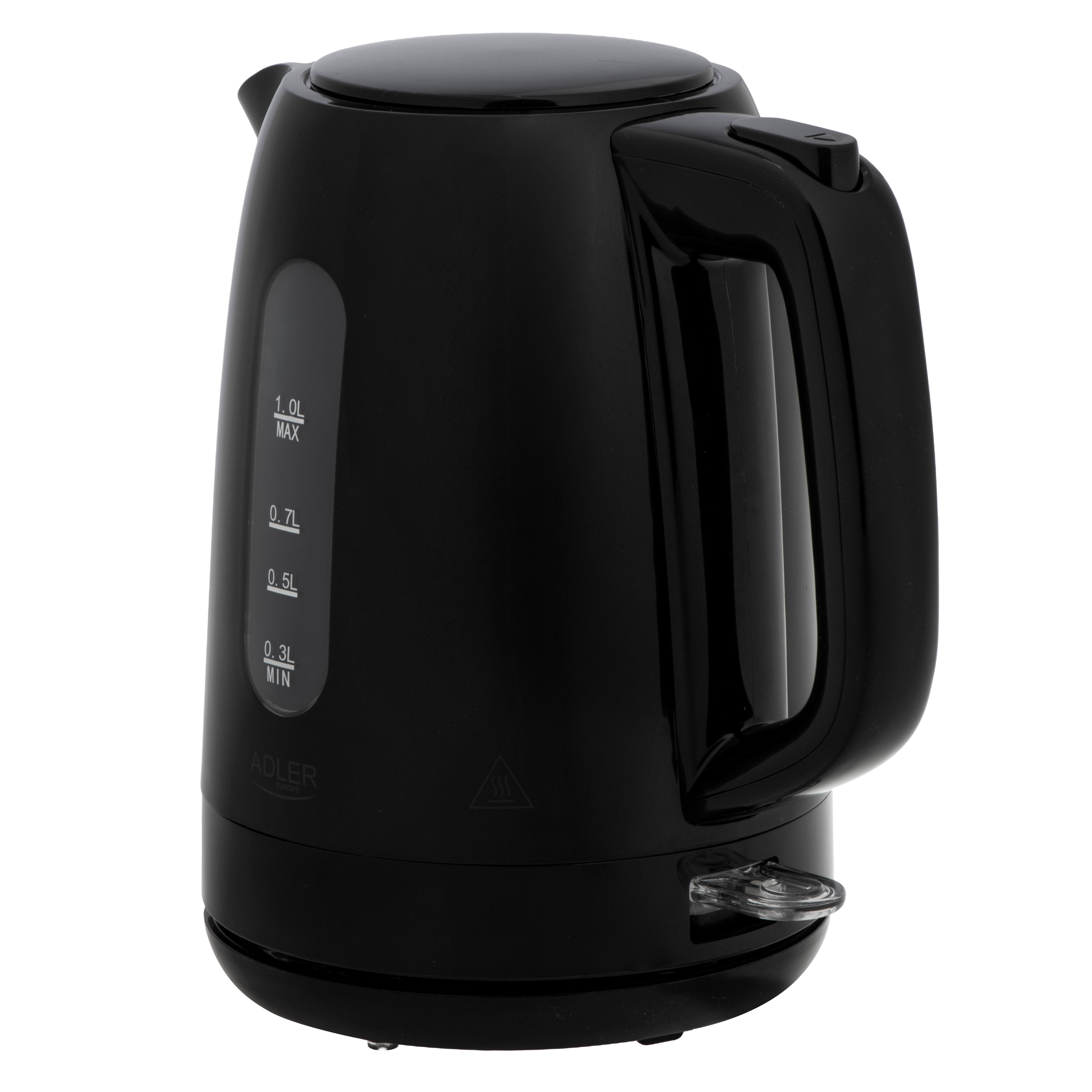 Adler Kettle | AD 1380b | Electric | 2200 W | 1 L | Polypropylene | 360° rotational base | Black