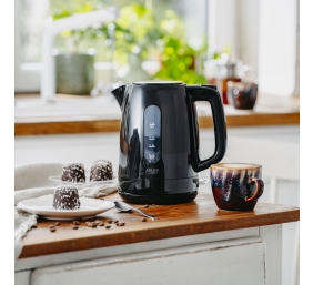 Adler Kettle | AD 1380b | Electric | 2200 W | 1 L | Polypropylene | 360° rotational base | Black