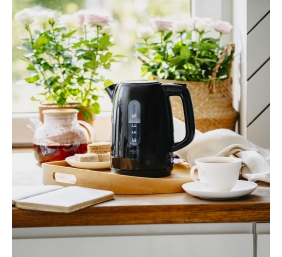 Adler Kettle | AD 1380b | Electric | 2200 W | 1 L | Polypropylene | 360° rotational base | Black