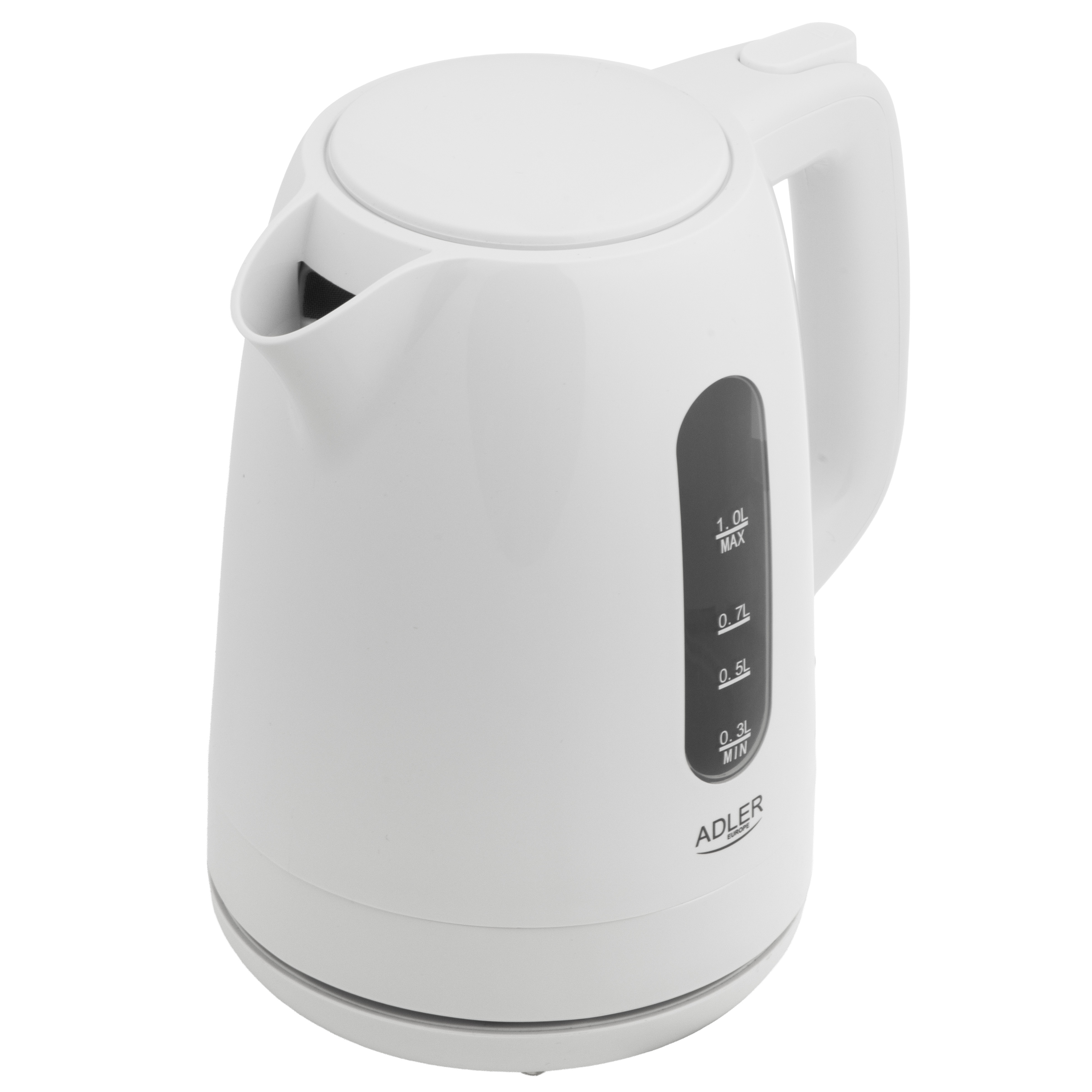 Adler Kettle | AD 1380w | Electric | 2200 W | 1 L | Polypropylene | 360° rotational base | White